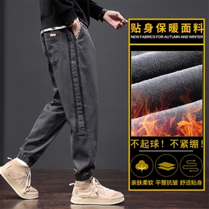 秋冬季工装休闲裤男士加厚宽松束脚裤运动长裤Z8889-P40/加绒P48图片