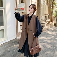 上新！2c113-1821-p195-k318连衣裙+马甲两件套，女装套装/套裙，2C113