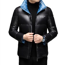 2021中老年羽绒服男款冬季中年加棉保暖外套上衣QLMF8223-P255图片