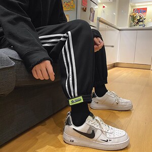 裤子男冬季韩版休闲长裤宽松运动束脚裤潮牌卫裤K533-p35 加绒40图片