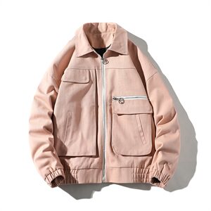709-JK80-P85 20秋款 情侣全棉宽松大口袋夹克百搭时尚外套男图片