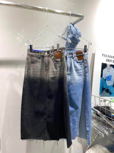 开叉半裙，女装半身裙，YSQ