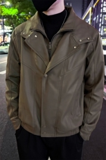高级感秋冬新款男时尚假两件PU皮夹克外套A368-98821-P138绒148，男装夹克，电商A368