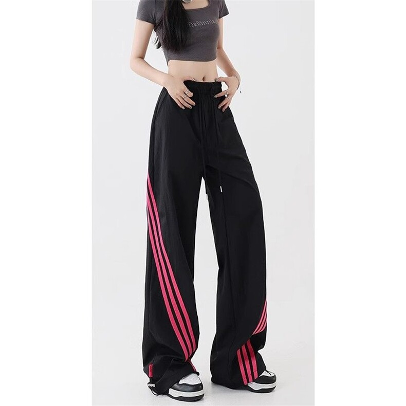 AK2367-P45美式复古工装裤2026新款夏季薄款速干直筒运动阔腿裤，女装休闲裤，星座617A-2