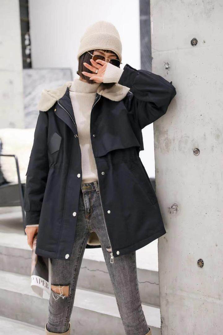 貂绒派克服，三色，三个尺码[现货]，其它，依柏璐