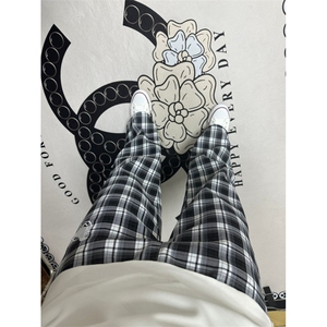 休闲长裤男女慵懒四季日常百搭宽松直筒阔长裤潮流常规P50加绒P57图片