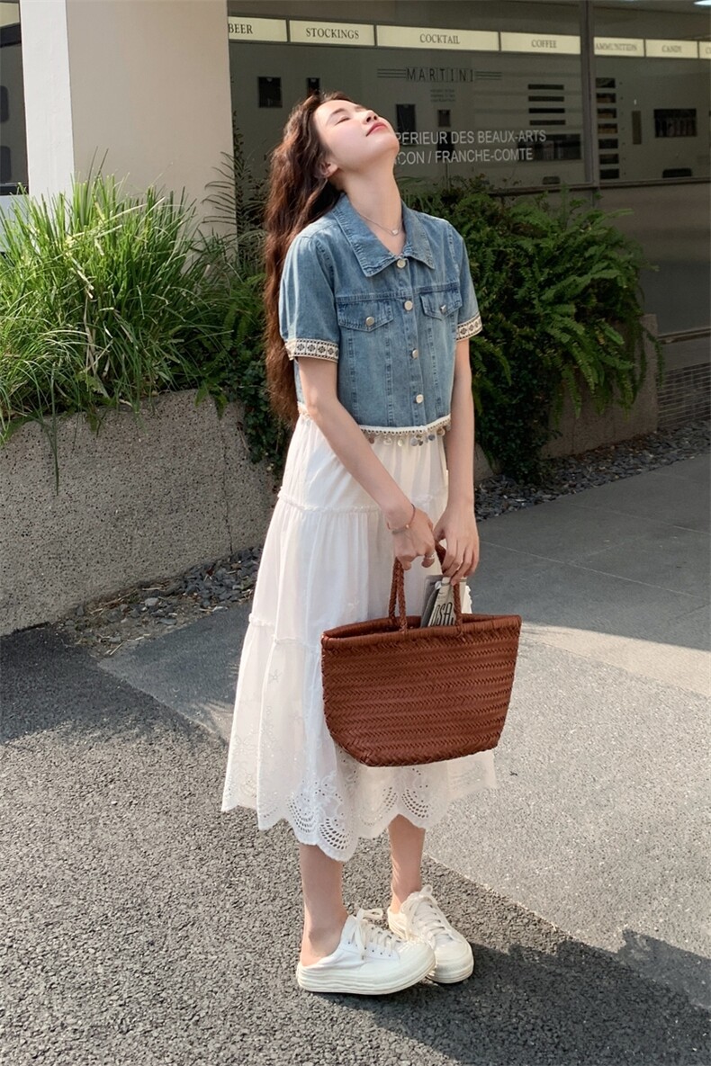 现货牛仔两件套重工串珠款跑量1121-P150-K198,女装套装/套裙,2C323