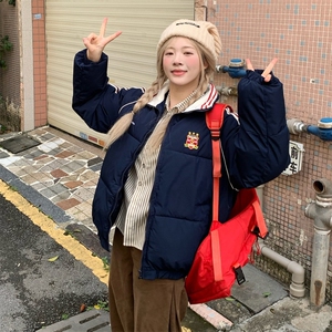 美式复古棉服女2025年新款冬季棉袄bf潮羽绒棉衣学生外套情侣款图片