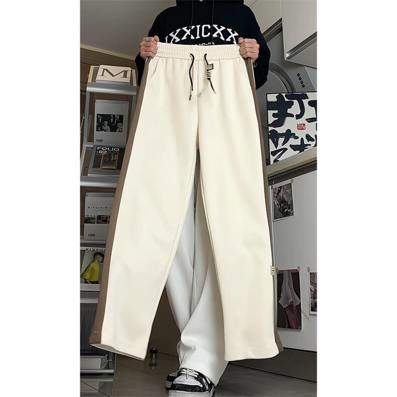 秋季新款休闲裤男直筒裤拼色卫裤K7720-P50加绒P60控68加绒控78,男装休闲裤,星座209-2