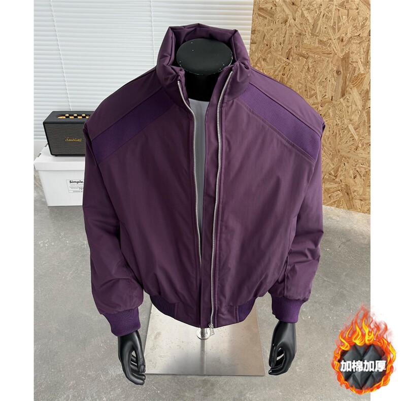 图潮牌美式解构立领棒球服棉衣男秋冬中性风保暖棉服特P68,男装棉衣,电商C306-1