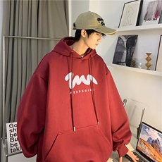 秋季新款重磅休闲宽松潮流印花落肩连帽卫衣JK23328-特批30控49，男装卫衣，星座605(原A050)