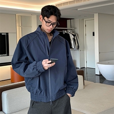 高品质春装新款老钱风美式高街解构立领棒球服飞行夹克休闲外套潮，男装夹克，电商A443