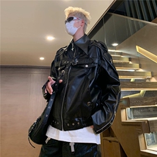 抖音品质新款小众皮衣男女同外套1408-WT58-P105，男装皮衣，四季星座1408（原星座1613）