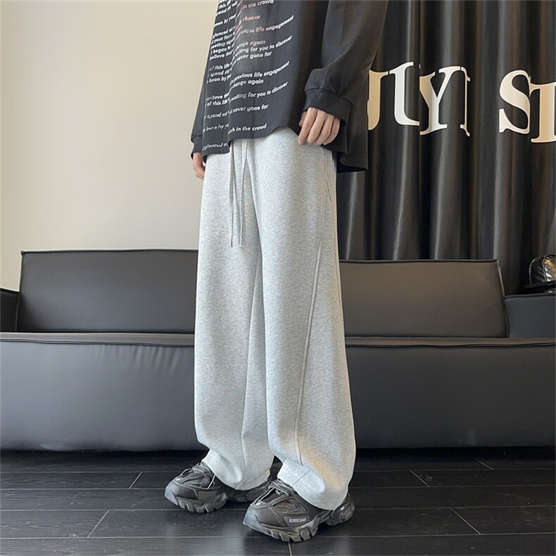 青少年弯刀裤运动休闲卫裤CK47S-2XL特P38加绒特P45，男装休闲裤，电商B325