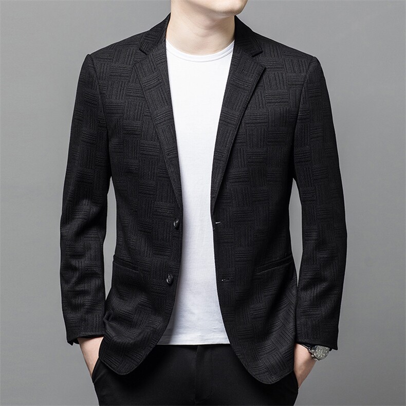 Y6631钱塘2020-2秋装新款时尚休闲帅气中青年男士西服外套P145,男装西服,钱塘207-2