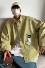 EQ111小众设计感牛仔斑马纹外套男2024新款秋装休闲夹克P108，男装夹克，电商C306-1