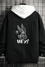 牛仔夹克男大码牛仔外套男茄克NJ77179-P60加绒款-P75，男装夹克，电商A040A