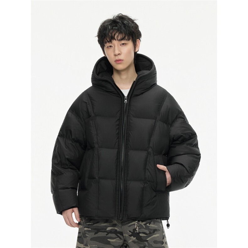 2025冬季新款男女潮牌泡芙穿刺宽松保暖连帽羽绒服外套699,男装羽绒服,电商A234
