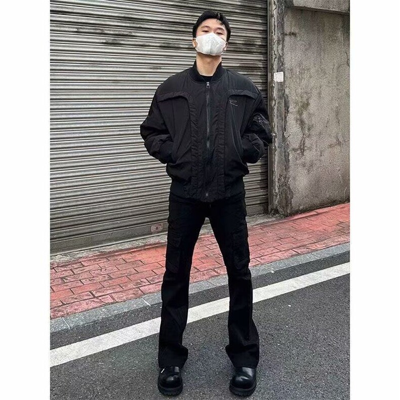 网络图现货美式绣花飞行服分割棉服外套RHT137-P98,男装夹克,星座1005-4