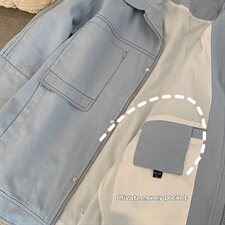 港风宽松日系简约20春秋新款工装夹克男情侣外套DS484T，男装夹克，电商A102
