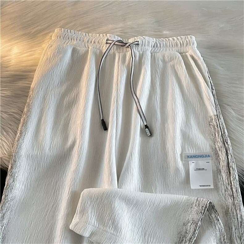 休闲裤男韩版潮流高街帅气2026春夏季新款ins宽松长裤K3488-P35,男装休闲裤,星座412