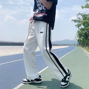 休闲裤男潮流宽松垂感拖地夏季薄款男裤美式高街运动裤K0103-P30图片