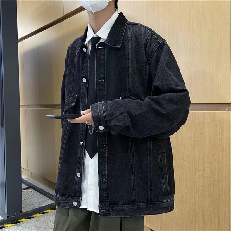 潮流夹克潮男春季牛仔夹克J8815P60图片