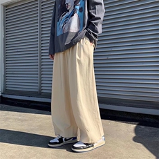 运动裤春2022新款裤子ins潮直筒宽松阔腿K86P40，男装休闲裤，星座1116-2