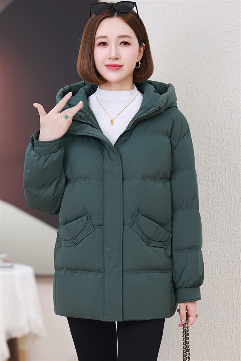 时尚百搭显瘦保暖棉服女冬季新款韩版宽松连帽加厚外套,女装棉衣/棉服,婷思杰（原婷想服饰）