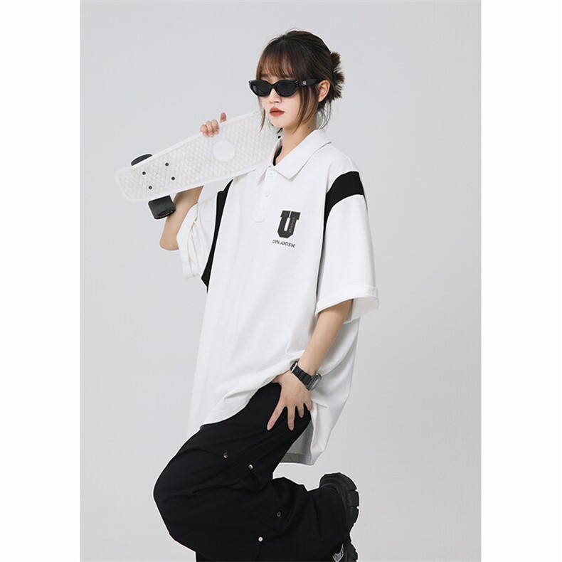 现货25夏季美式纯棉高克重男女短袖痞帅短袖潮流POLO衫P706-TP38，男装Polo衫，电商A170