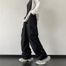 大口袋工装休闲裤男韩版潮流高街2024春季新款ins长裤K4666-P53，男装休闲裤，星座412-3