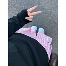 网图现货230G足克纯色长袖T恤休闲百搭打底T002-白P15彩16+1单+1，男装T恤，电商C310