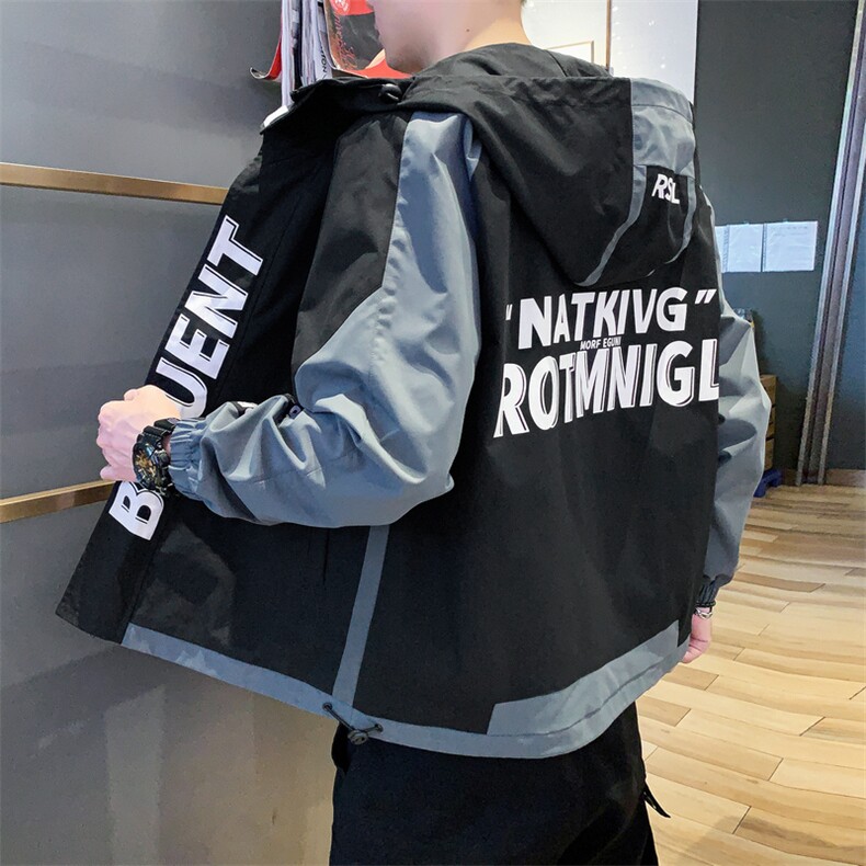 男士外套秋季2021新款韩版潮流棒球服休闲工装夹克男DS874T,男装夹克,电商A102