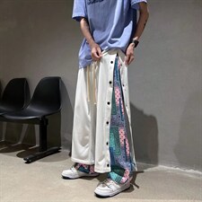 男春季潮流时尚休闲长裤排扣裤D320P37，男装休闲裤，星座1116-2