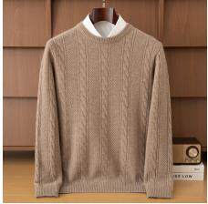 2025年秋季新款百搭LV走秀款加厚羊绒衫，男装羊绒套衫，鼎坤羊绒