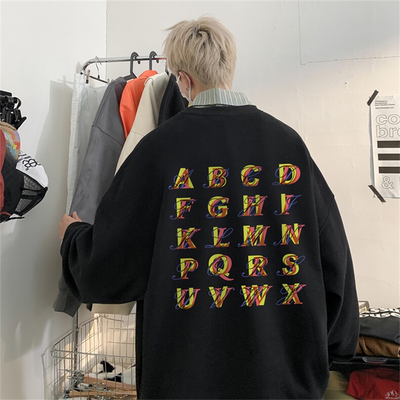 特P25控48秋冬新款男士圆领卫衣宽松休闲日常百搭上衣WQ2422,男装卫衣,电商B370