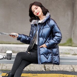 2020冬季新款时尚百搭舒适保暖白鸭绒羽绒服图片