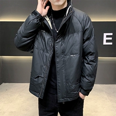 冬季白鸭绒羽绒服男韩版男士外套门襟织带拼接YR605-P135，男装羽绒服，星座210-3