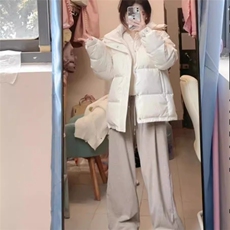 2025年新款冬季棉服女韩系小个子棉衣面包服学生棉袄中戏同款外套，男装棉衣，星座506A