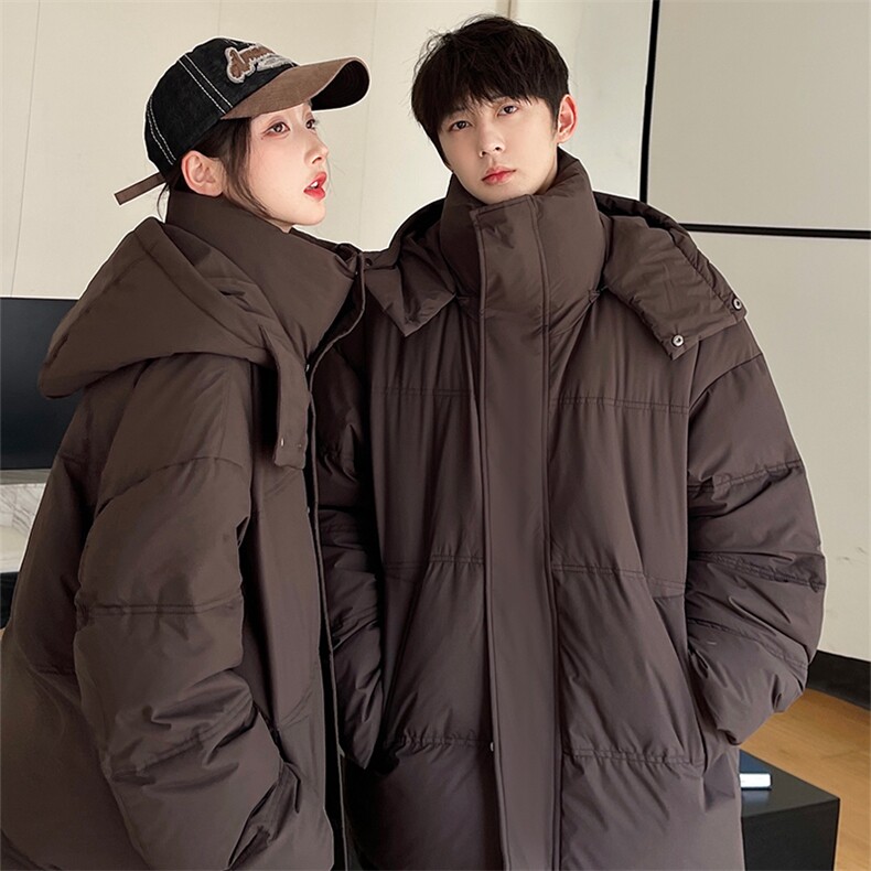 羽绒服男冬季新款港风连帽白鸭绒情侣外套YR922-P160(控价208元,男装羽绒服,星座214-3
