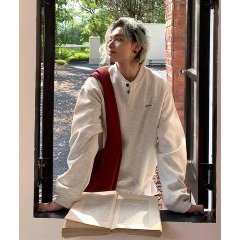 运动风简约套头卫衣秋季宽松情侣休闲长袖上衣WC90，男装卫衣，星座1116A（原606A-3）