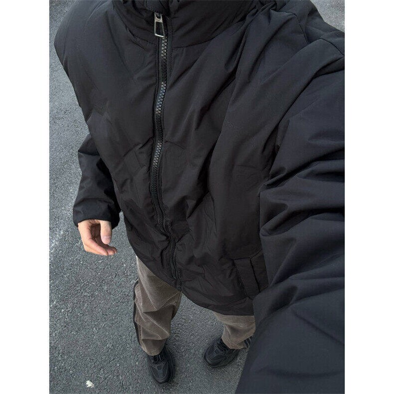 现货美式棉衣男冬季加厚菱形格棉服ins情侣宽松棉袄外套WL10-P88,男装棉衣,星座1008