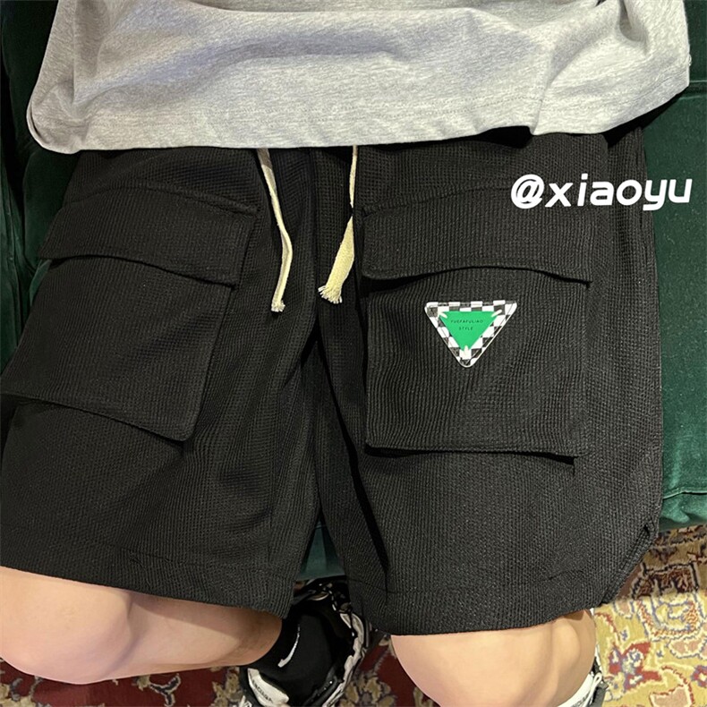 XZ616夏季新款华夫格多口袋贴标休闲短裤五分裤TY361P35控48,男装休闲裤,星座512A（原616）
