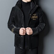 X9693钱塘2020-1冬季男士羽绒服连帽高端90白鸭绒P260，男装羽绒服，钱塘207-1