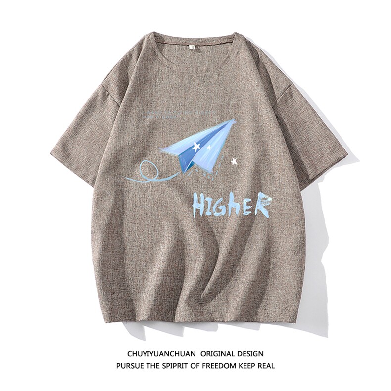 风复古亚麻短袖男棉麻t恤男半袖ZT71270-P35，男装T恤，电商A040A