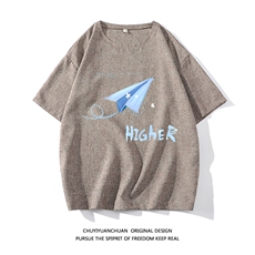 风复古亚麻短袖男棉麻t恤男半袖ZT71270-P35，男装T恤，电商A040A