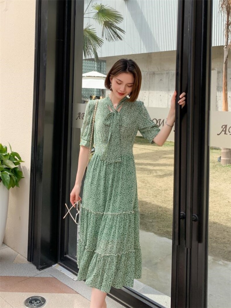 2022夏季新款韩版连衣裙，女装连衣裙，衣佳佰分(1F)