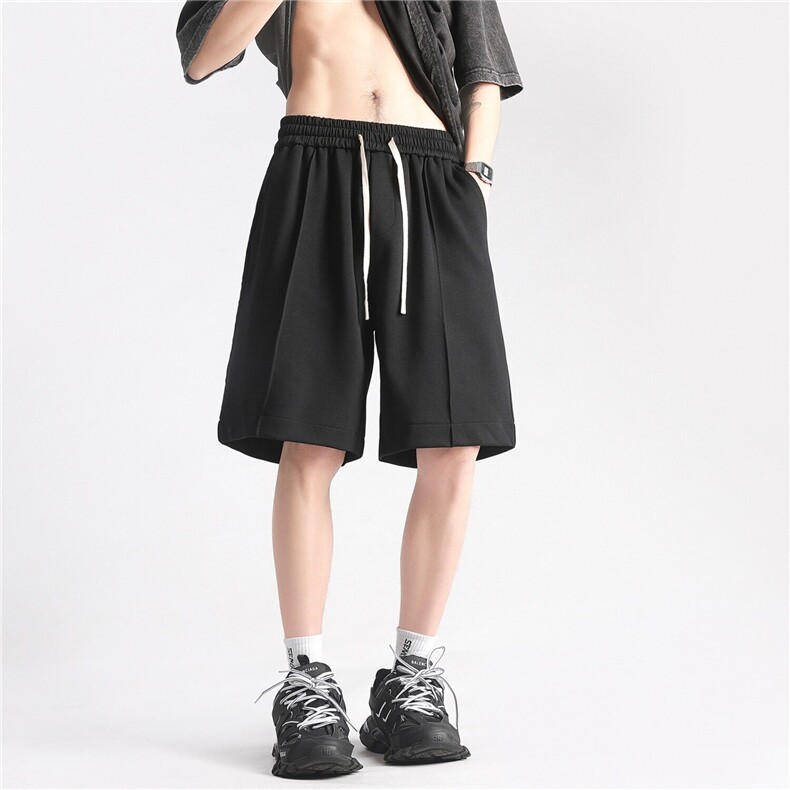 短裤男夏2025新款潮牌宽松休闲五分裤纯色篮球运动男女K6151-P35，男装牛仔裤，星座412-3