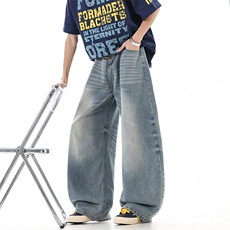 2026春夏季猫须飞机扣新款牛仔裤xz906-1-K1299特价P55控108，男装牛仔裤，星座906-1（原电商a316-2）