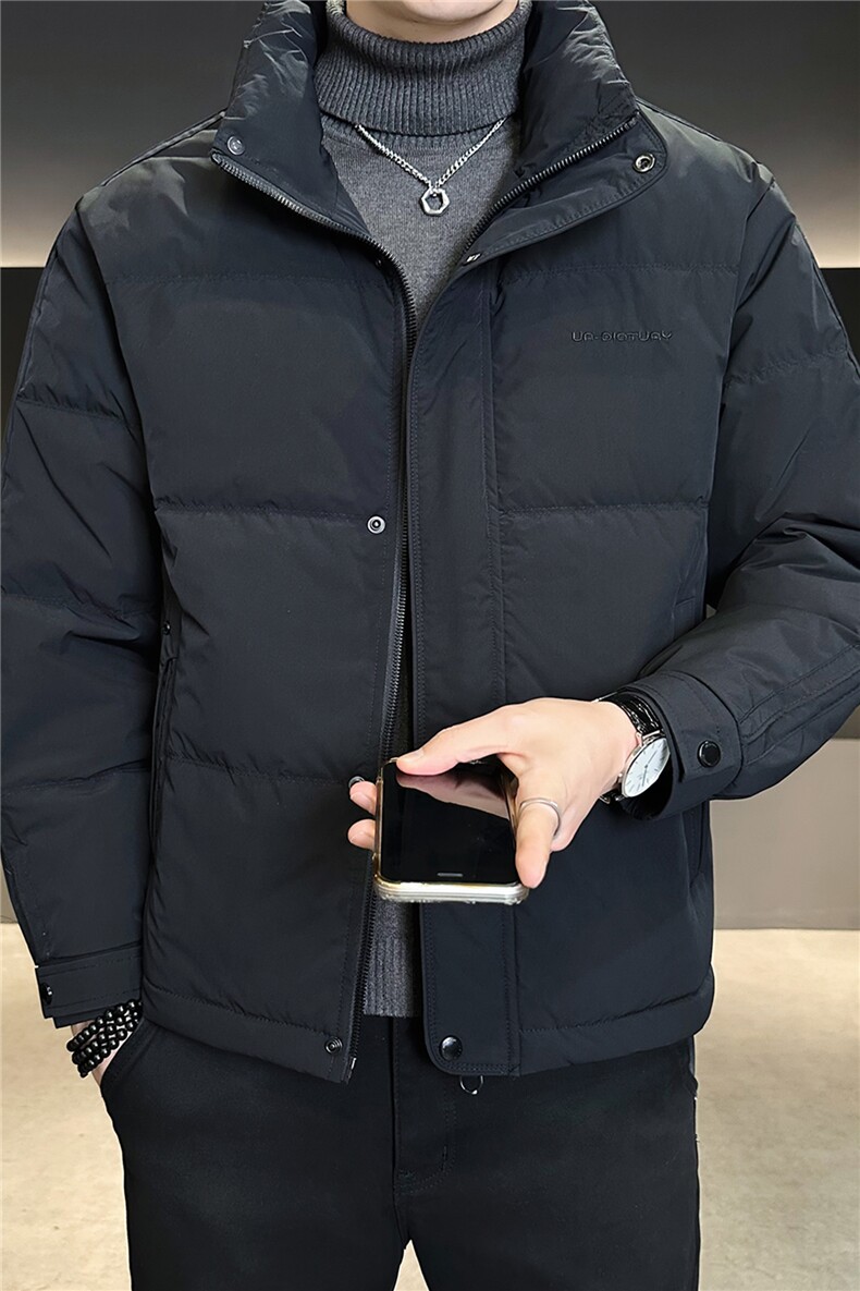 标50绒立领男士羽绒服冬季2025新款加厚外套A313-2632-P215,男装羽绒服,电商A313